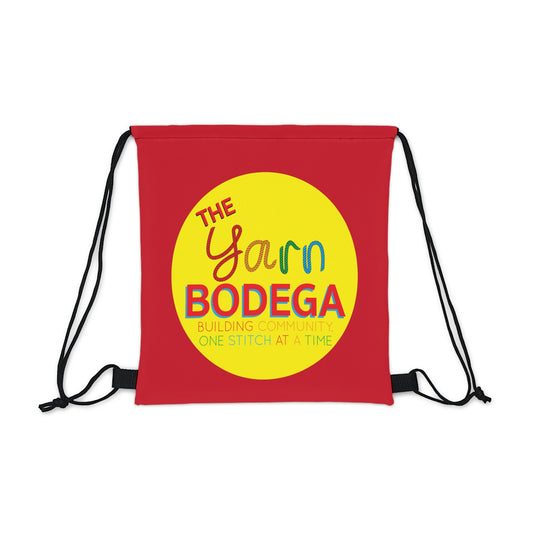 The Yarn Bodega Logo Drawstring Bag - Red