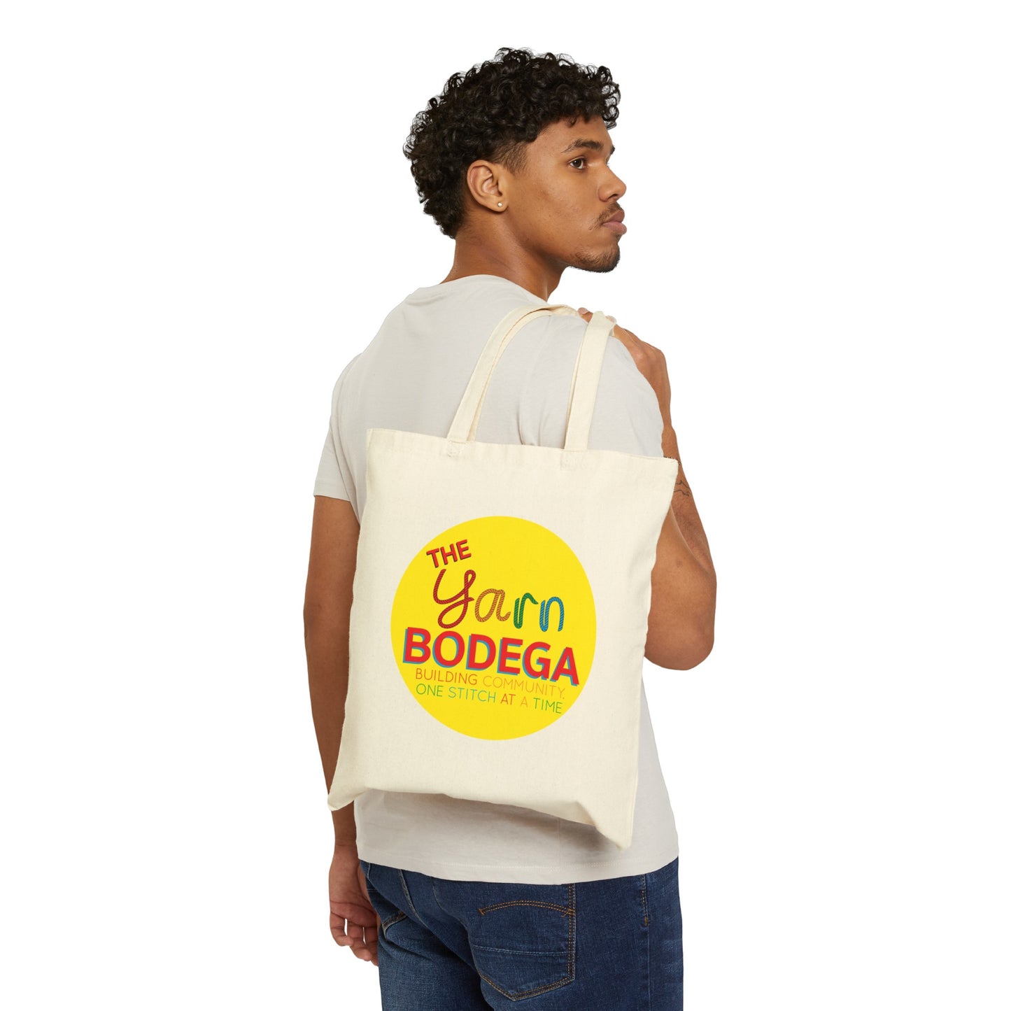 The Yarn Bodega Logo Cotton Canvas Tote Bag