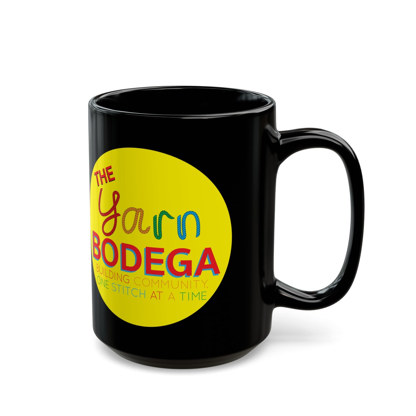 The Yarn Bodega Logo Mug - Black - 15oz