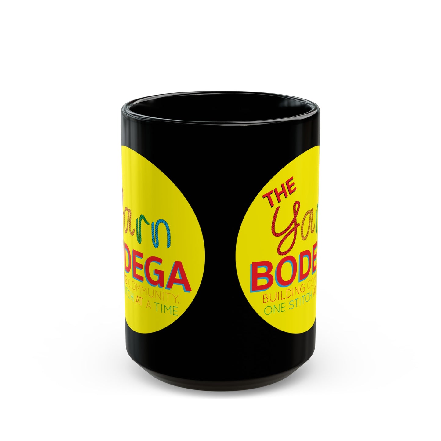 The Yarn Bodega Logo Mug - Black - 15oz