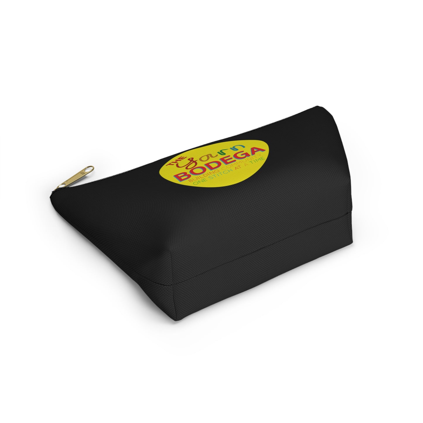 The Yarn Bodega Logo Notion Pouch w T-bottom - Black