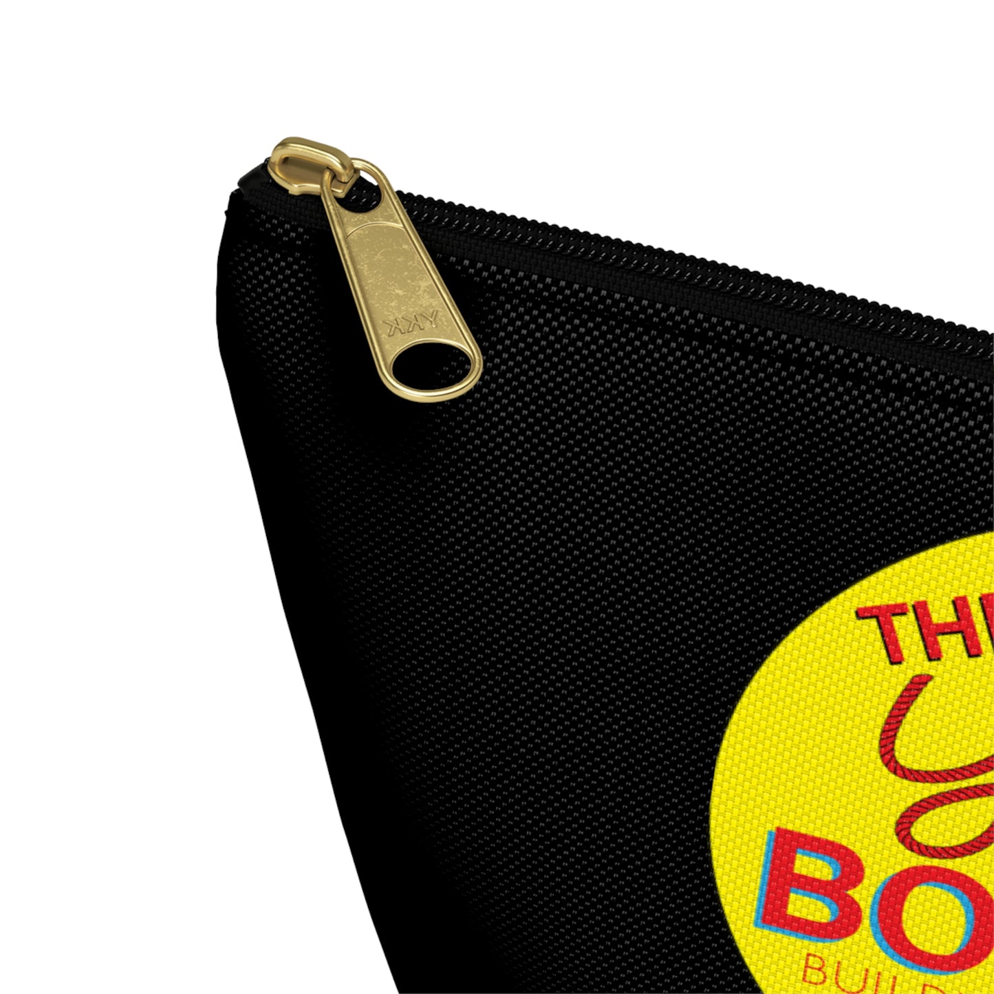 The Yarn Bodega Logo Notion Pouch w T-bottom - Black